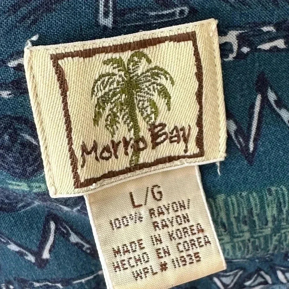 Morro bay size large tropical Hawaiian shirt - Picture 4 of 4